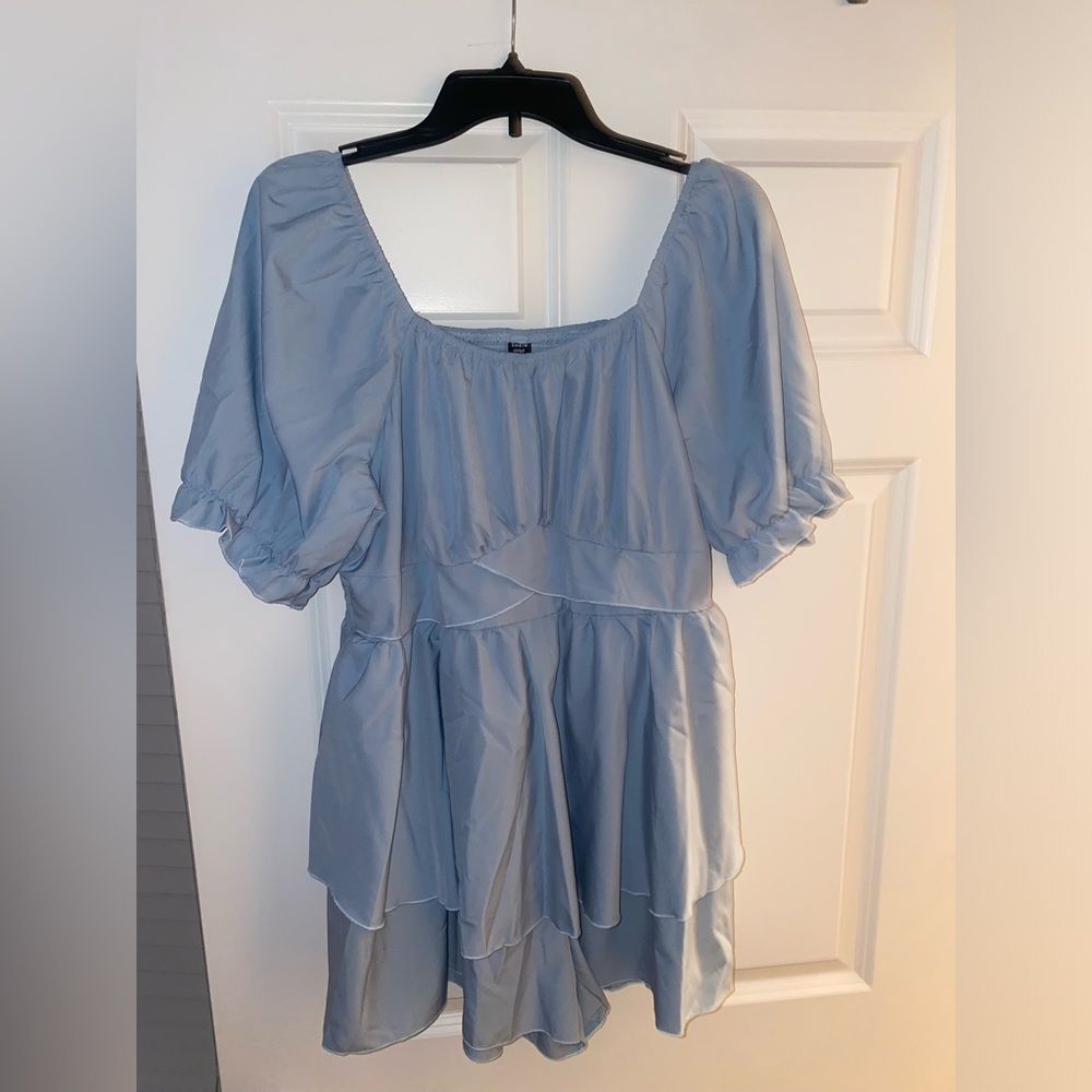 SHEIN brand new light blue shirt dress